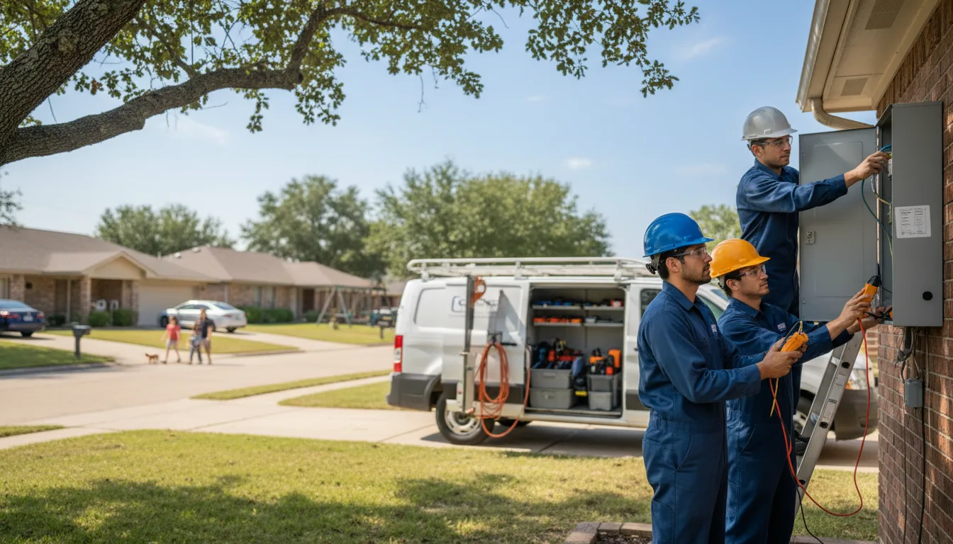 Certified electrician providing emergency electrical services in Webbers Falls, OK